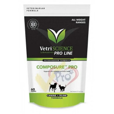 VetriScience Composure Pro (協助冷靜情緒) Bite-Sized Chews for Cats and Dogs (60)