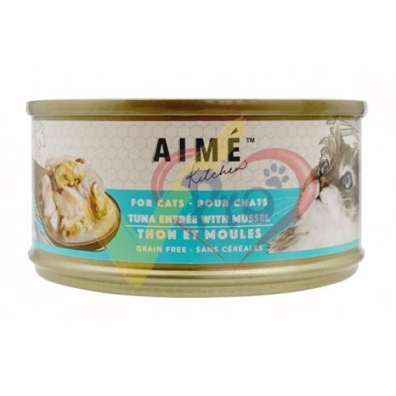 AIME KITCHEN 吞拿魚配青口無穀物貓罐罐85G