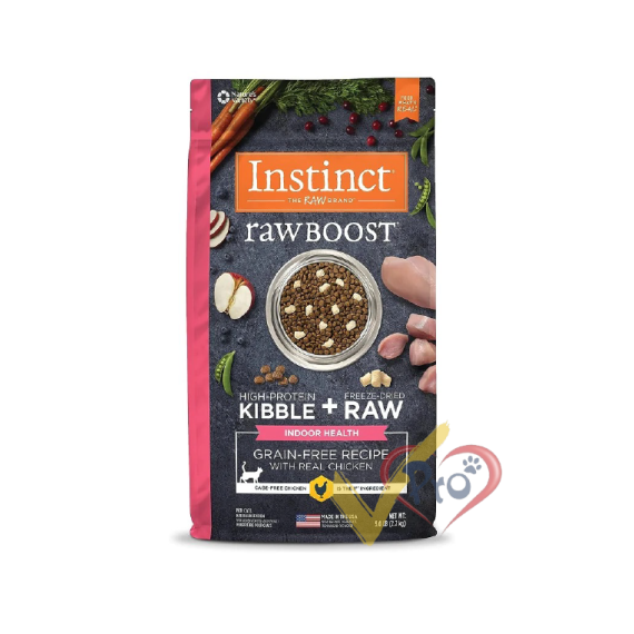 Nature's Variety - Instinct Raw Boost 無穀物室內貓乾糧混合凍乾生肉粒 - 雞肉配方