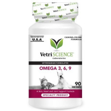 VetriScience - Omega 奧米加 3, 6, 9 軟膠囊 90caps