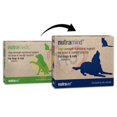 Nutravet - NUTRAMIND (貓狗合用) 腦部營養膠囊- 每盒45粒膠囊 (舊名: NUTRAMEDIC)