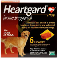 Heartgard Plus <51-100lb (Brown) 6粒盒裝