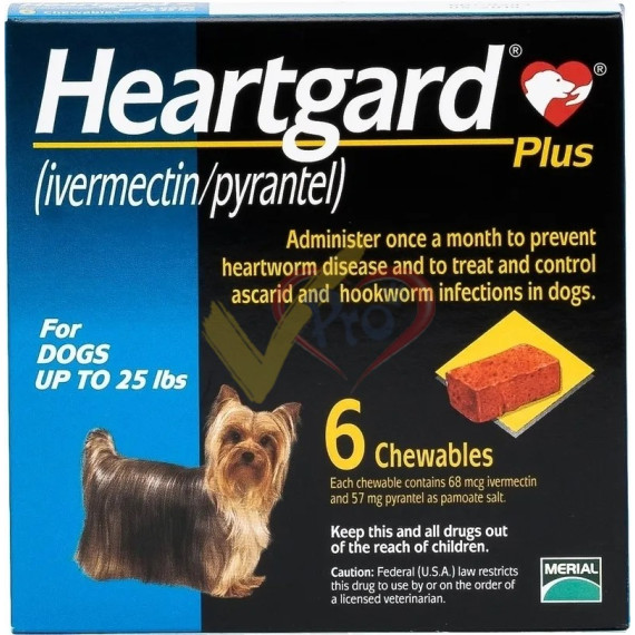 Heartgard Plus  <25lb (Blue) 6粒盒裝