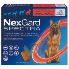 NexGard Spectra 超大犬 (30-60kg) 3粒盒裝