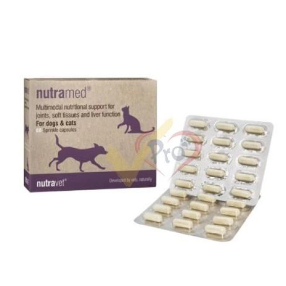 NUTRAVET NUTRAMED  (適用於狗和貓 – 60 粒 Sprinkle 膠囊) (舊名: NUTRACAM)