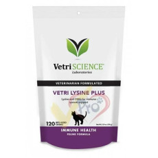 VetriScience Vetri-Lysine Plus 氨基酸 Bit-Sized Chews for Cats (120)