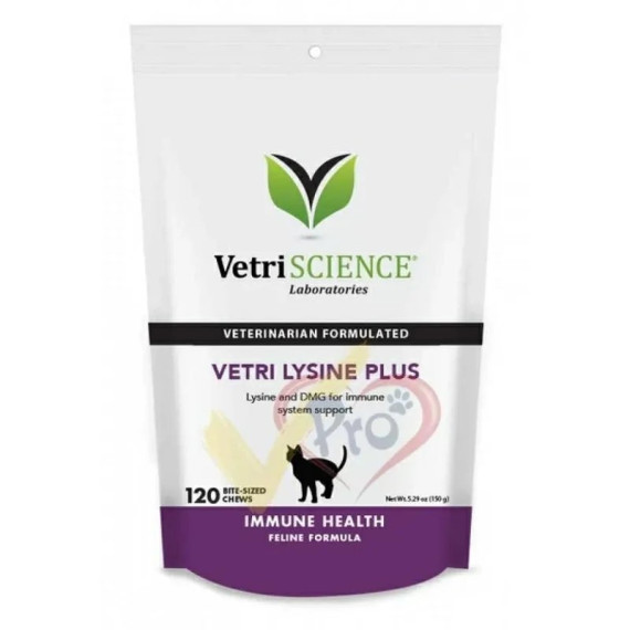 VetriScience Vetri-Lysine Plus 氨基酸 Bit-Sized Chews for Cats (120)